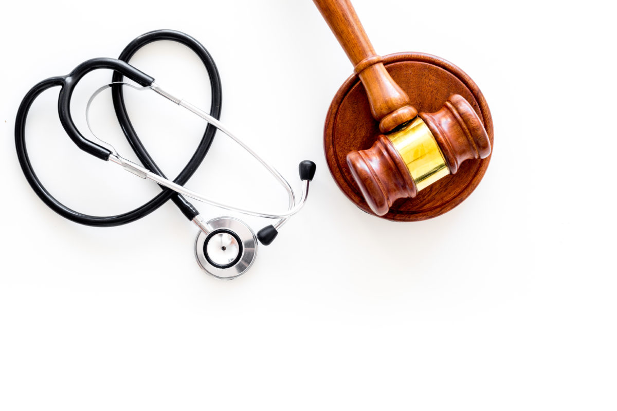 gavel and stethoscope