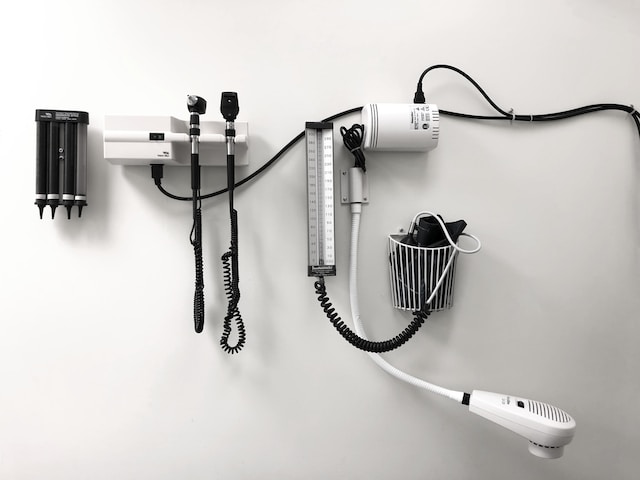 medical tools on wall