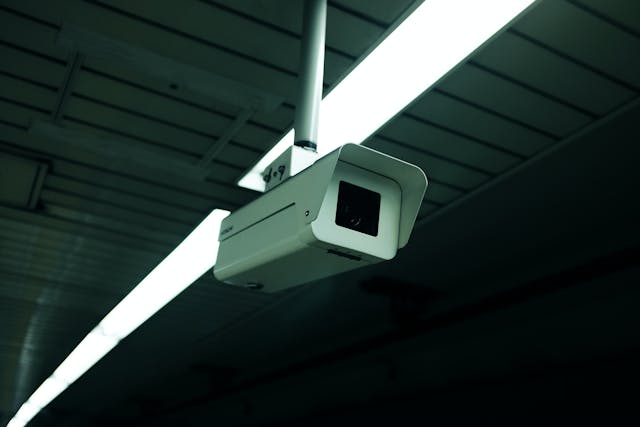 security camera inside building
