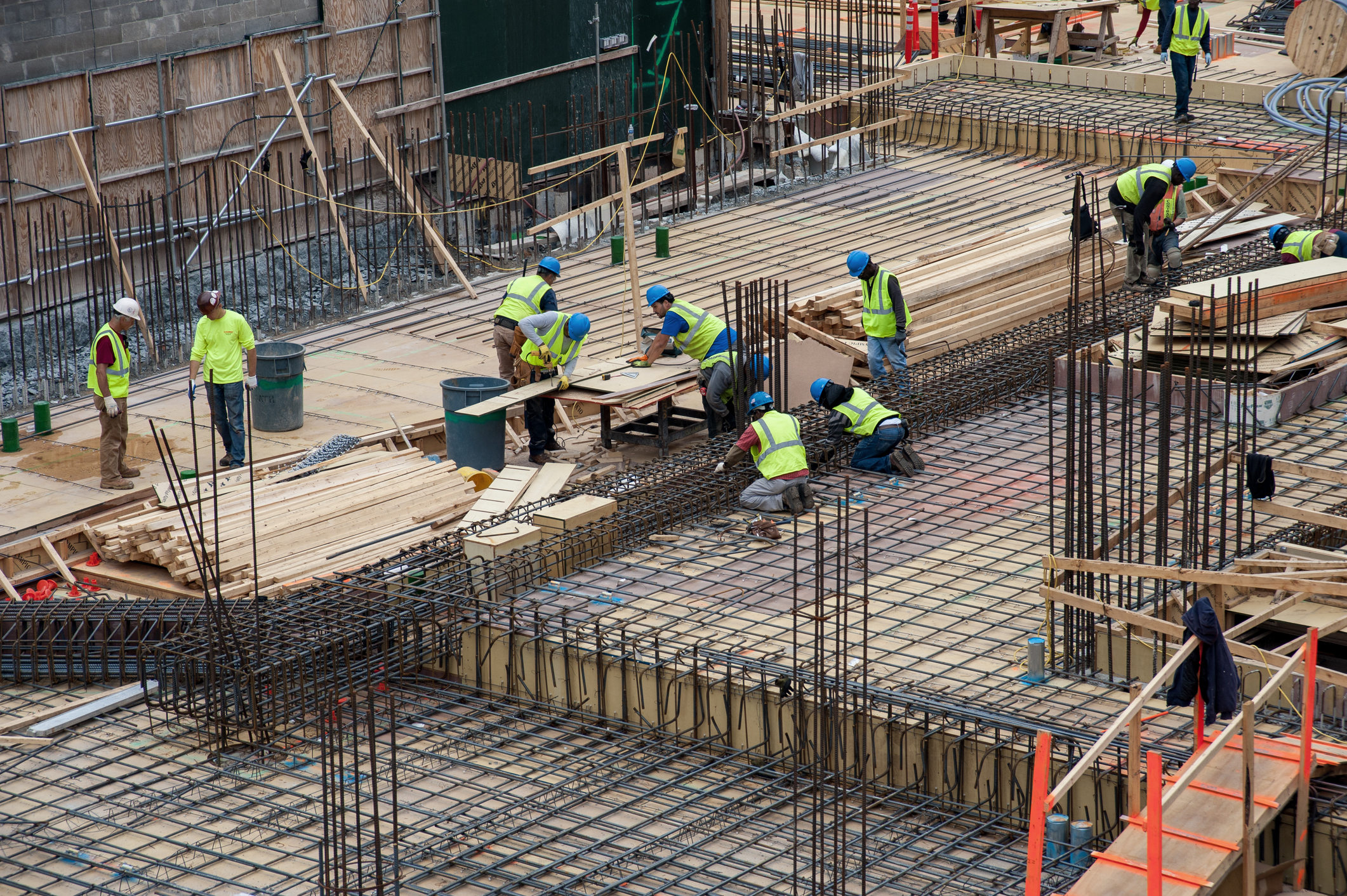 Workers doing their everyday hard job in New York City.