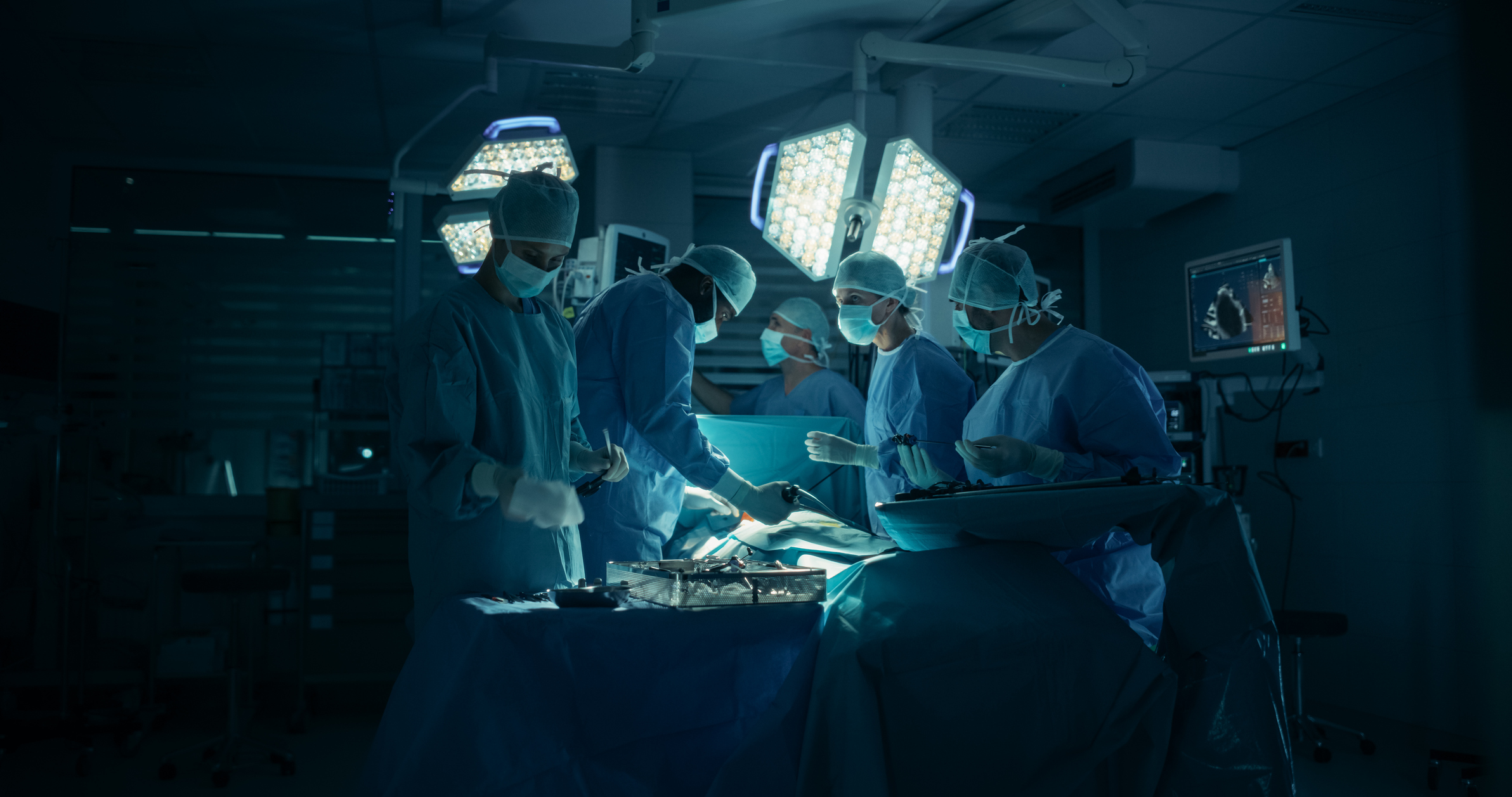 Surgeons and Assistants Maintain Steady Hands and Clear Communication as They Continue the Delicate Work of the Ongoing Surgery.