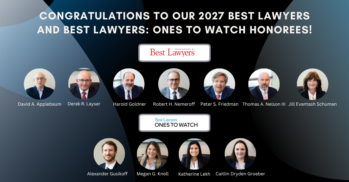 Friedman Schuman Layser Attorneys Named Among 2027 Best Lawyers and Best Lawyers: Ones To Watch